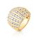 Anel Dourado Cravejado por Zirconias Incolores - AN05040173DO